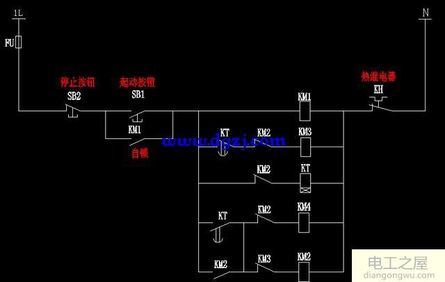 閉式星三角啟動(dòng)電路圖詳解