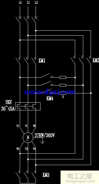 閉式星三角啟動(dòng)電路圖詳解